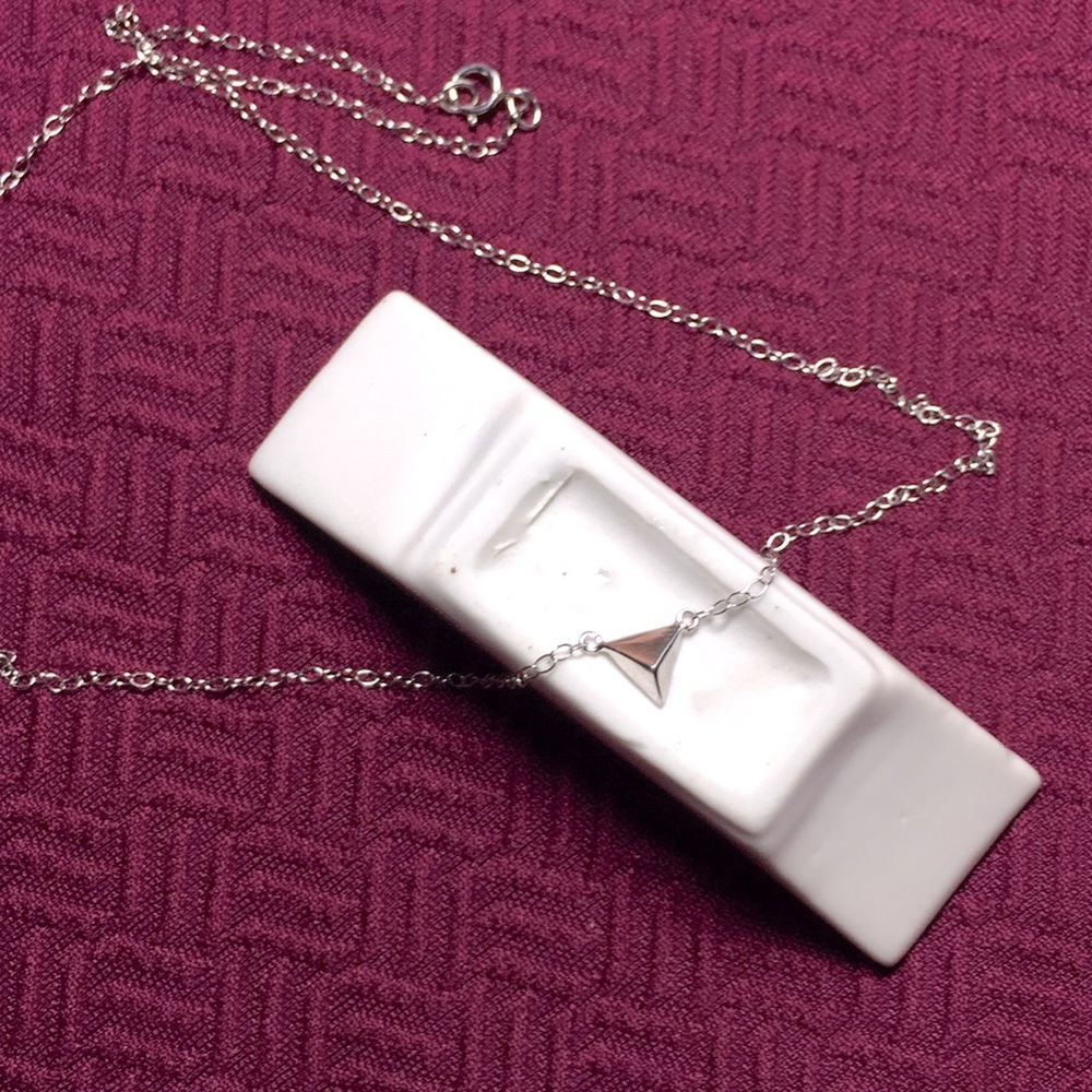 Sterling Silver Pyramid Necklace